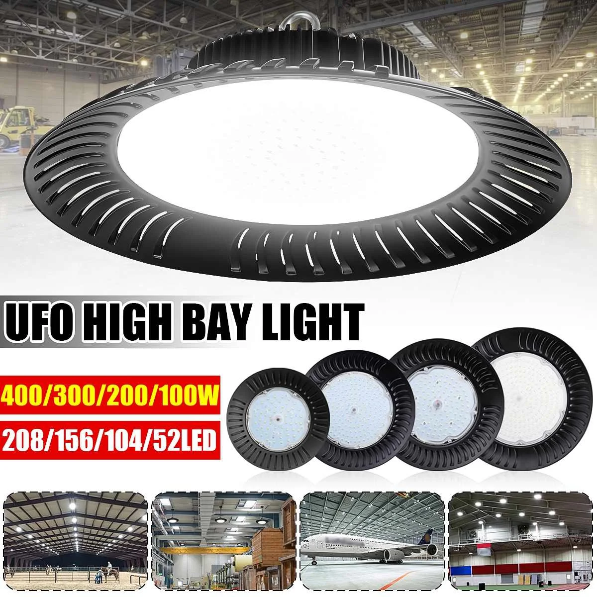 Led High Bay Light 200W 300W 400W UFO Warehouse Workshop Garage Industrial Lamp Workshop Highbay led Stadium Market AC85-265V
Led High Bay Light 200W 300W 400W UFO Warehouse Workshop Garage Industrial Lamp Workshop Highbay led Stadium Market AC85-265V