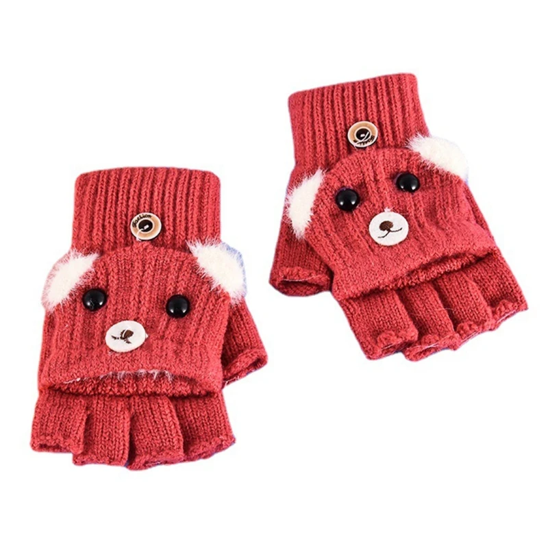 Cartoon Dog Gloves Half Finger Gloves with Flip Top Winter Knitted Gloves Stretchy Animal Mitten Elastic Warm Mittens
Cartoon Dog Gloves Half Finger Gloves with Flip Top Winter Knitted Gloves Stretchy Animal Mitten Elastic Warm Mittens
