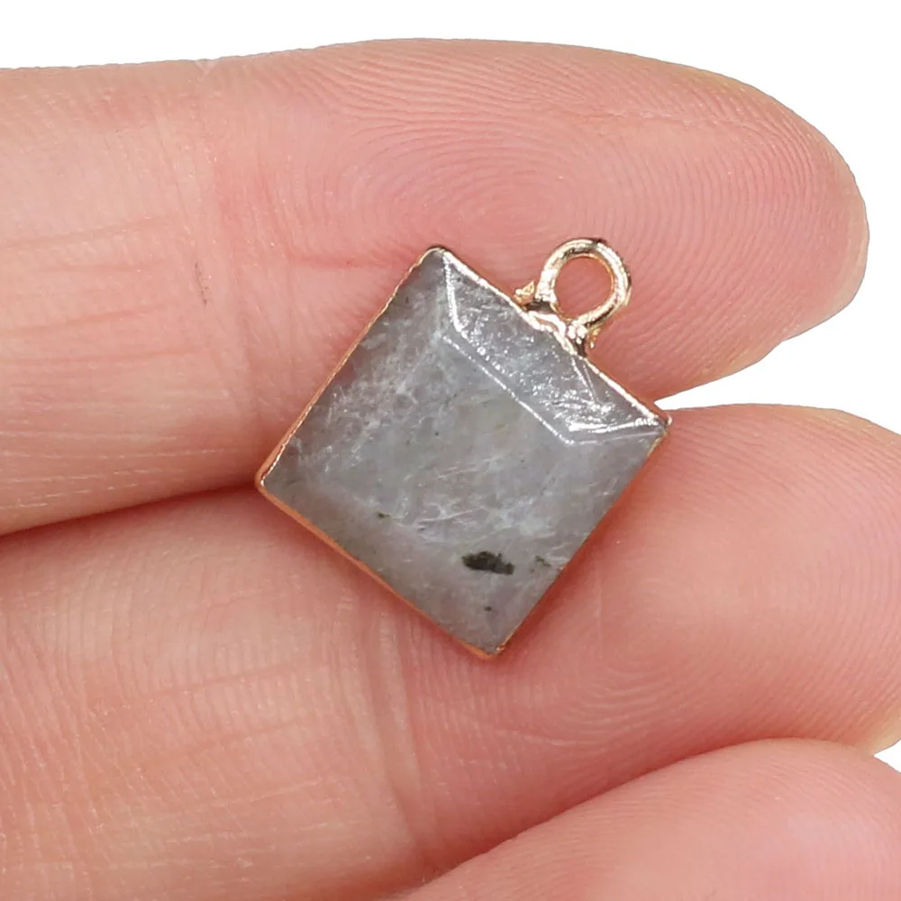 2pcs Natural Stone Charm Square Damation Jaspers Rose Quartzs Pendant for Jewelry Making Bracelet Necklace Women Gift 12x16mm
2pcs Natural Stone Charm Square Damation Jaspers Rose Quartzs Pendant for Jewelry Making Bracelet Necklace Women Gift 12x16mm