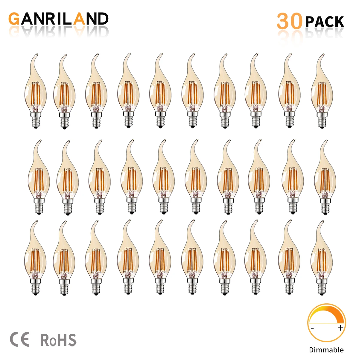 GANRILAND светодиодные лампы накаливания C35 E14 4Вт 220В
GANRILAND светодиодные лампы накаливания C35 E14 4Вт 220В