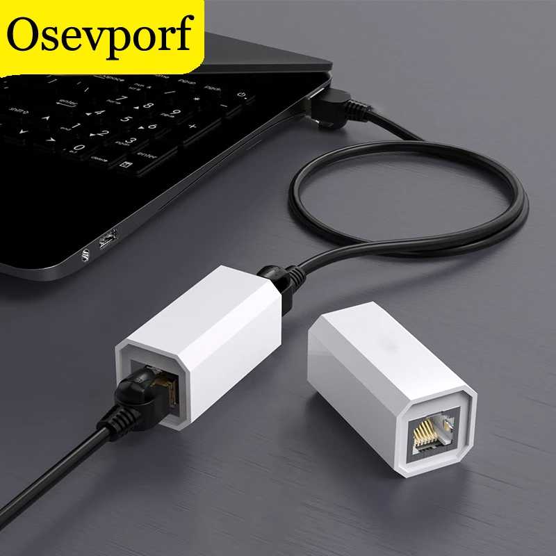 Адаптер Ethernet 8P8C RJ45 Lan 3 шт. удлинитель кабеля Cat 7 соединение интернета Мама-мама