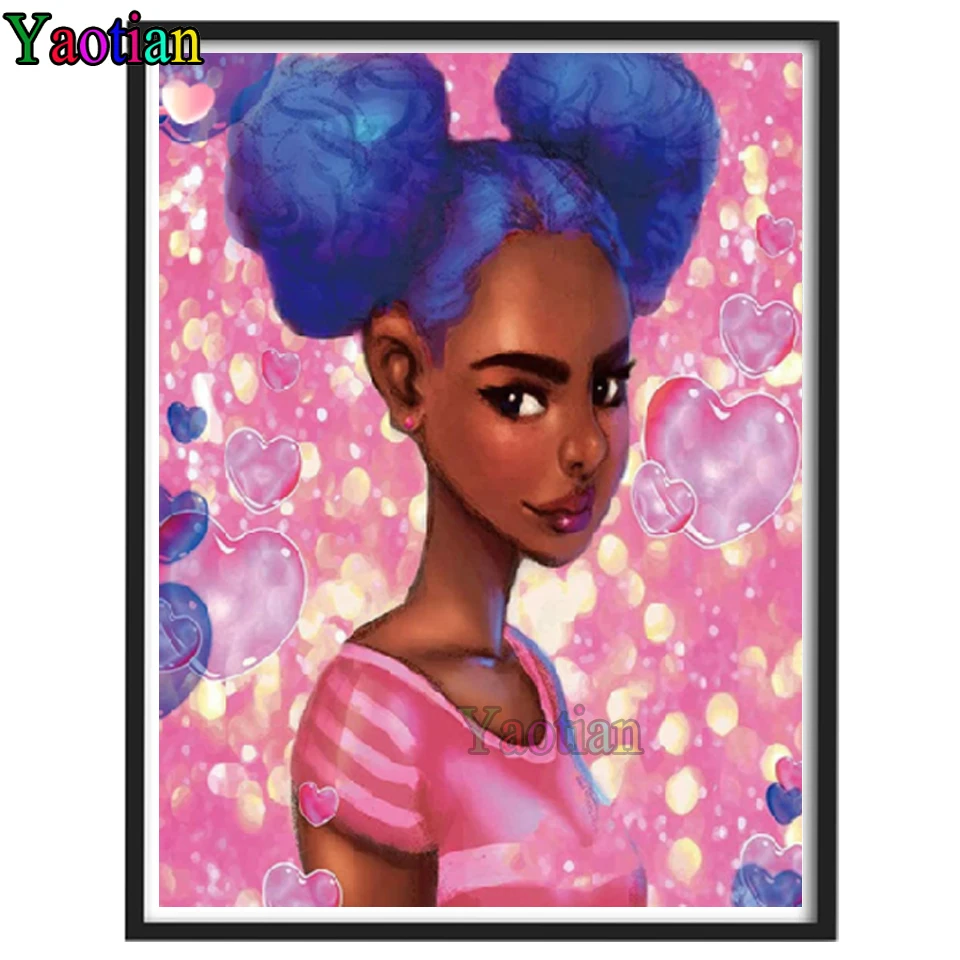 Diamond Embroidery Cartoon afro little girl Mosaic Rhinestones 5D Diamond Painting Needlework Home Decor Christmas Gift
Diamond Embroidery Cartoon afro little girl Mosaic Rhinestones 5D Diamond Painting Needlework Home Decor Christmas Gift