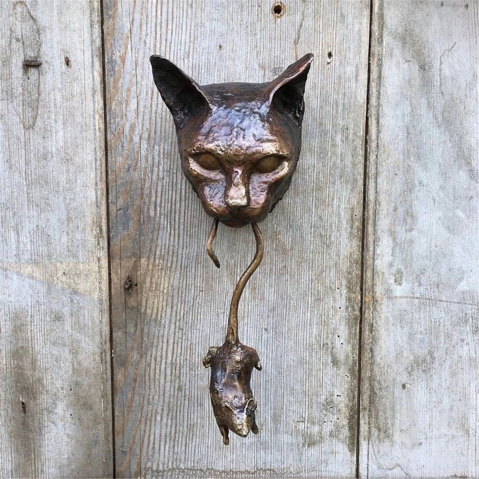 Cat And Mouse Front Door Decoration Statue Wall Resin Ornament Rusty Brown Cast Iron Home Garden Decoration Crafts Accessories
Cat And Mouse Front Door Decoration Statue Wall Resin Ornament Rusty Brown Cast Iron Home Garden Decoration Crafts Accessories