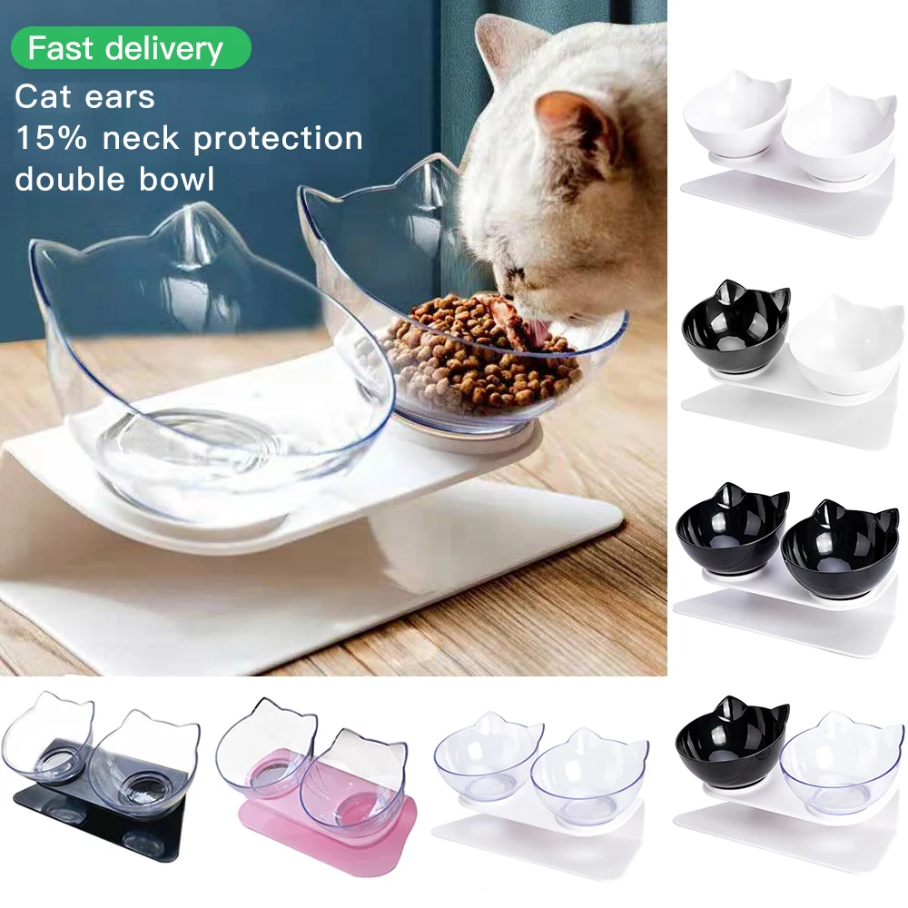 Double Cat Non-slip Bowl Dog Bowl With Raised Stand Pet Supplies cat Water bowl For Cat Food Bowls For Dog Feeder Accessories
Double Cat Non-slip Bowl Dog Bowl With Raised Stand Pet Supplies cat Water bowl For Cat Food Bowls For Dog Feeder Accessories