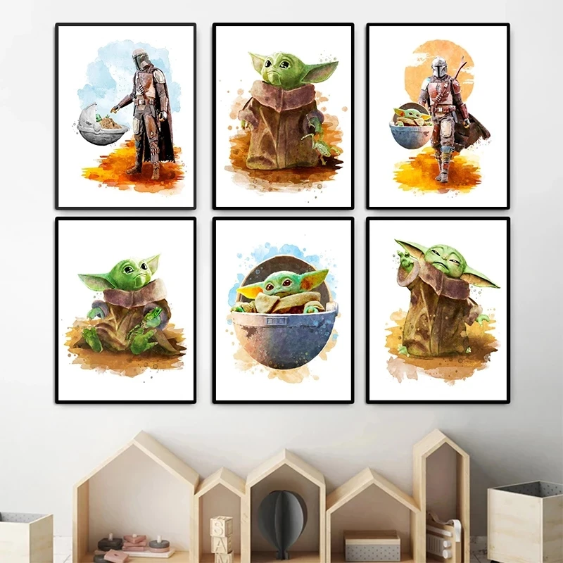 Modern Movie Star Wars Canvas Painting Cartoon Darth Yoda Posters Hd Prints Murals Children's Room Home Decor Wall Art For Gifts
Modern Movie Star Wars Canvas Painting Cartoon Darth Yoda Posters Hd Prints Murals Children's Room Home Decor Wall Art For Gifts