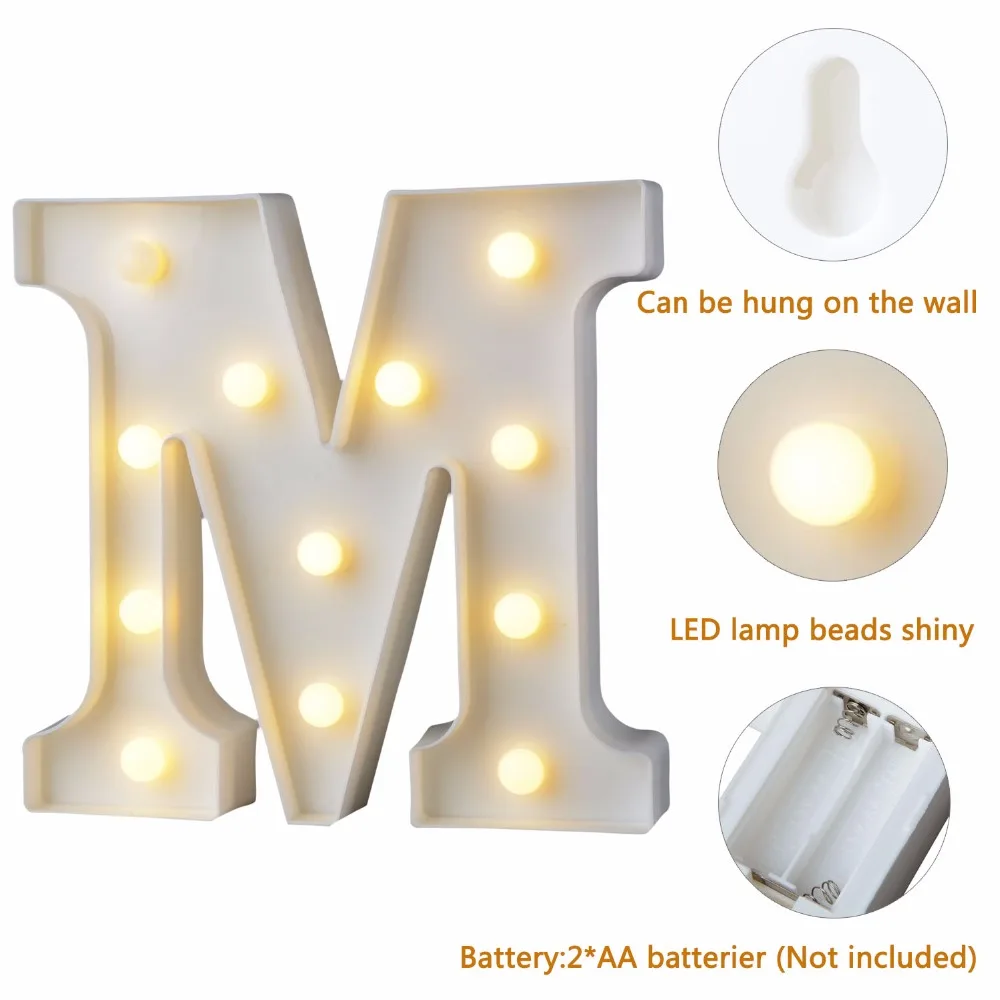 LED Alphabet Letter Number Warm White Lights Up Marquee Sign Light Night Light Lamp birthday Party Event Party Decoration
LED Alphabet Letter Number Warm White Lights Up Marquee Sign Light Night Light Lamp birthday Party Event Party Decoration
