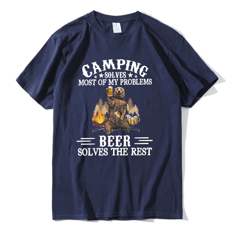 Camping Solves Most Of My Problems Funny Beer bear T Shirt men fashion men tops Summer 2021 Oversized Tees harajuku male Shirt
Camping Solves Most Of My Problems Funny Beer bear T Shirt men fashion men tops Summer 2021 Oversized Tees harajuku male Shirt