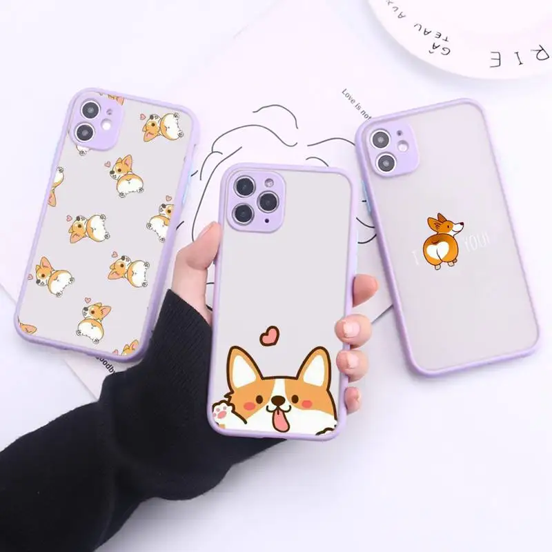 Cute Cartoon Corgi Phone Case Transparent Matte For IPhone 7 8 11 12 S Mini Pro X XS XR MAX Plus Cover Shell
Cute Cartoon Corgi Phone Case Transparent Matte For IPhone 7 8 11 12 S Mini Pro X XS XR MAX Plus Cover Shell