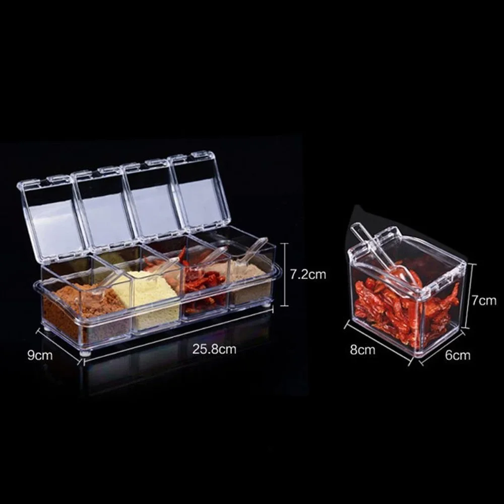 1PC New Kitchen Organizer Storage Boxes Spices Seasoning Jar Transparent Sugar Salt Bottle Kitchen Accessories
1PC New Kitchen Organizer Storage Boxes Spices Seasoning Jar Transparent Sugar Salt Bottle Kitchen Accessories