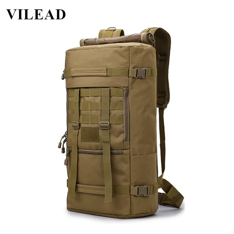 Мужская камуфляжная тактическая сумка Vilead 50L, Многофункциональный водонепроницаемый рюкзак для путешествий на открытом воздухе
Мужская камуфляжная тактическая сумка Vilead 50L, Многофункциональный водонепроницаемый рюкзак для путешествий на открытом воздухе