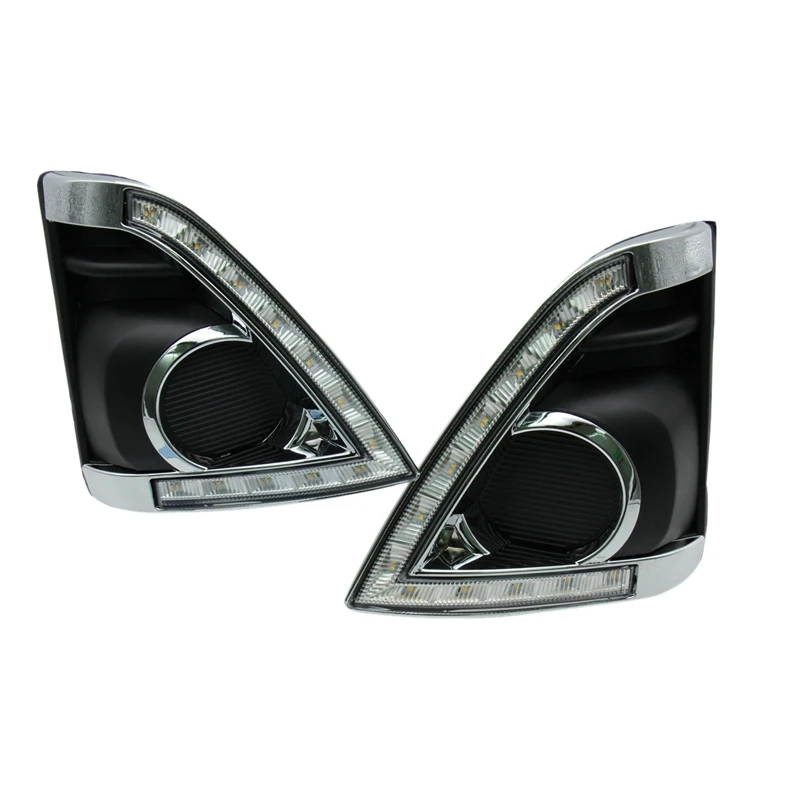 Ослепительные противотумансветильник фасветильник для Toyota Yaris 2014-2015 с желсветодиодный ными дневными ходовыми огнями, 2 шт. 
Ослепительные противотумансветильник фасветильник для Toyota Yaris 2014-2015 с желсветодиодный ными дневными ходовыми огнями, 2 шт.