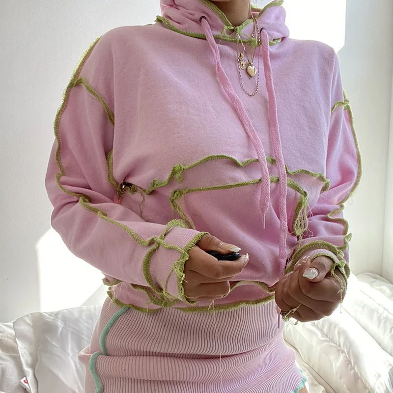 2021 New Women's Reverse Side Hoodie with Loose Stitching Woman Sweatshirts and Hoodies Sweatshirt Clothing
2021 New Women's Reverse Side Hoodie with Loose Stitching Woman Sweatshirts and Hoodies Sweatshirt Clothing