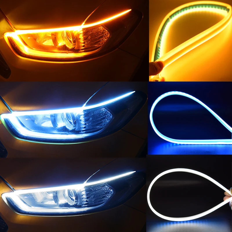 Гибкие дневные ходовые огни, в мягкой направляющей трубке, водостойкие тонкие ДХО 30/45/60 см, светодиодная лента, белая, красная, желтая, с указ...
Гибкие дневные ходовые огни, в мягкой направляющей трубке, водостойкие тонкие ДХО 30/45/60 см, светодиодная лента, белая, красная, желтая, с указ...