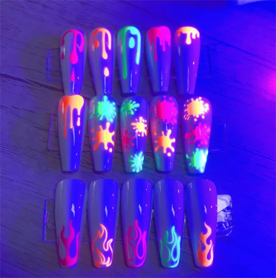 5PCS Fluorescent Nail Art Sticker Neon Fireworks Water Transfer Decals Foil Tips Wraps Acrylic Manicure Design Sliders
5PCS Fluorescent Nail Art Sticker Neon Fireworks Water Transfer Decals Foil Tips Wraps Acrylic Manicure Design Sliders