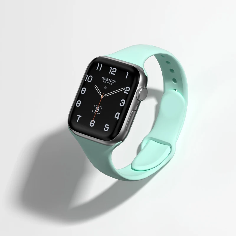 Silicone strap for Apple watch band 44mm 40mm 42mm 38mm Sport Slim watchband belt bracelet correa iWatch series band 6 SE 5 4 3
Silicone strap for Apple watch band 44mm 40mm 42mm 38mm Sport Slim watchband belt bracelet correa iWatch series band 6 SE 5 4 3
