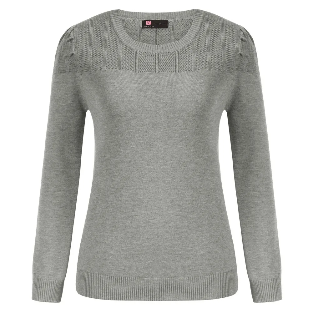 Women Long Sleeve Round Neck Pullover Sweater Hollowed-out Patchwork Design Sweater Ribbed Neckline Sleeve Cuffs Hemline
Women Long Sleeve Round Neck Pullover Sweater Hollowed-out Patchwork Design Sweater Ribbed Neckline Sleeve Cuffs Hemline