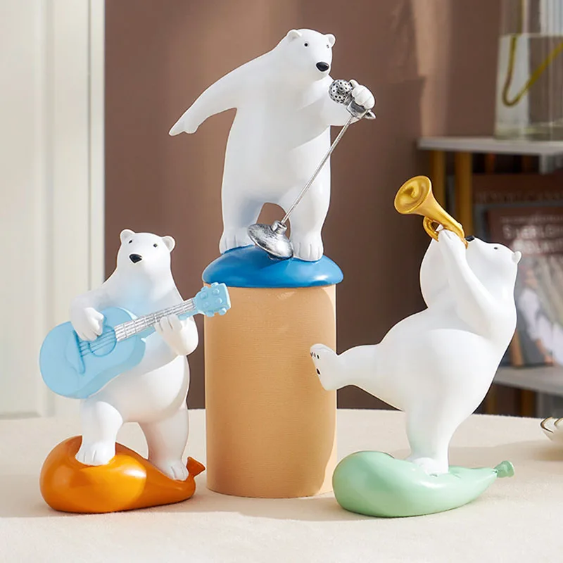 Европейская Современная Миниатюрная модель мультяшного белого медведя, резиновая музыкальная лента ручной работы, украшение для дома и го... 
Европейская Современная Миниатюрная модель мультяшного белого медведя, резиновая музыкальная лента ручной работы, украшение для дома и го...