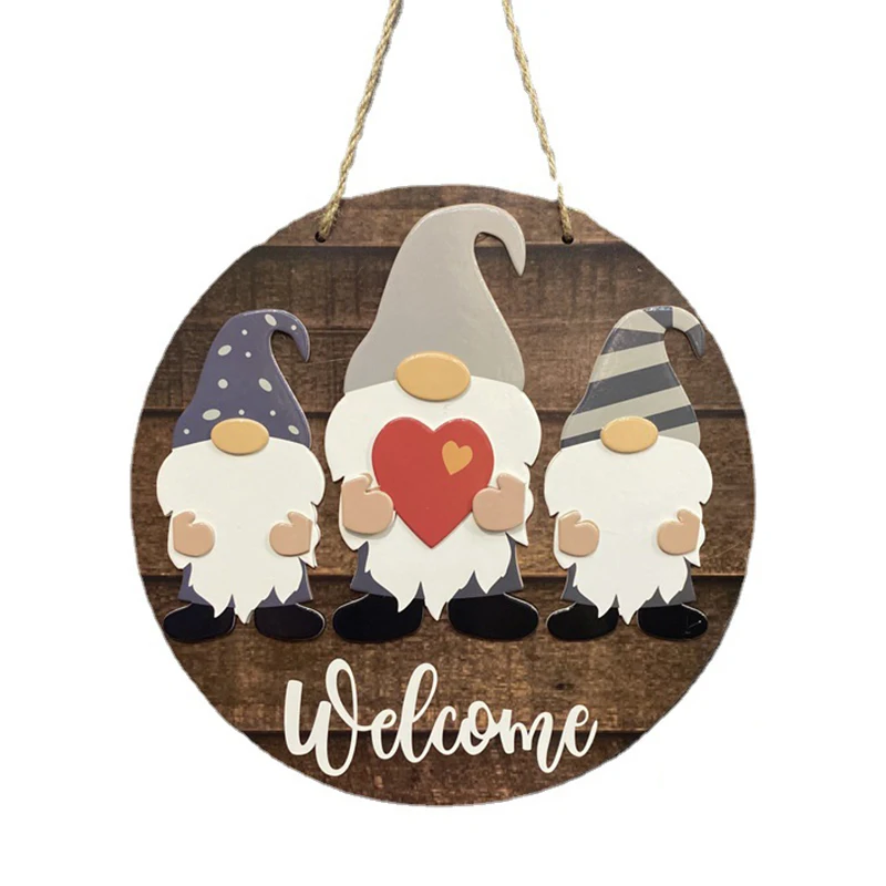 Faceless Doll Welcome Board Pendant Wooden Triple Gnome Welcome Sign Front Door Decor Hanging Decorations
Faceless Doll Welcome Board Pendant Wooden Triple Gnome Welcome Sign Front Door Decor Hanging Decorations