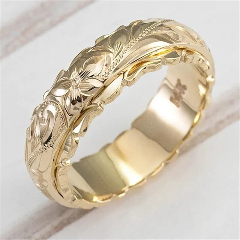 Exquisite Carving Rose Flower Ring for Women Wedding Band Promise Engagement Rings Elegant Female Accessories
Exquisite Carving Rose Flower Ring for Women Wedding Band Promise Engagement Rings Elegant Female Accessories