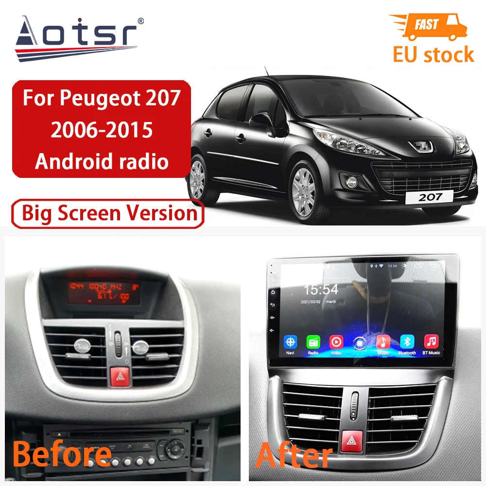 Android10.0 4+64GB Car Radio DVD Carplay For Peugeot 207 2006-2015 Touch Screen Autoradio DSP Multimedia Player GPS Navigation
Android10.0 4+64GB Car Radio DVD Carplay For Peugeot 207 2006-2015 Touch Screen Autoradio DSP Multimedia Player GPS Navigation
