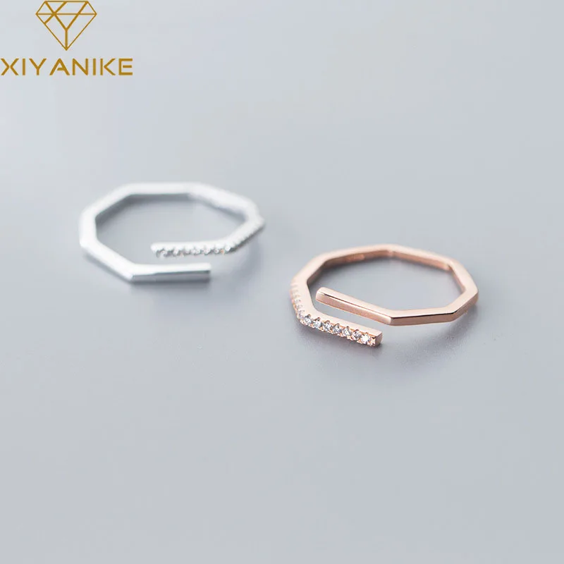 XIYANIKE Minimalist Silver Color Party Rings for Women Couple Creative Fashion Polygonal Lines Finger Ring Jewelry Gifts
XIYANIKE Minimalist Silver Color Party Rings for Women Couple Creative Fashion Polygonal Lines Finger Ring Jewelry Gifts