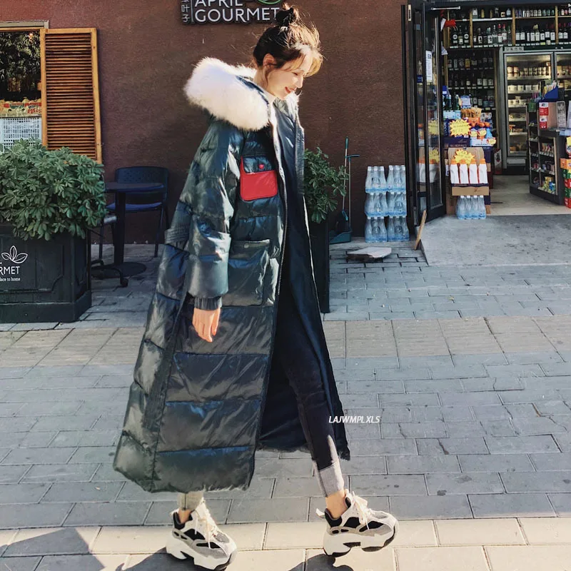 Large Fur Collar Winter Women Jacket X-long Hooded Cotton Padded Female Warm Loose Outwear OverSize Thick Snow Wear Parka Coat
Large Fur Collar Winter Women Jacket X-long Hooded Cotton Padded Female Warm Loose Outwear OverSize Thick Snow Wear Parka Coat