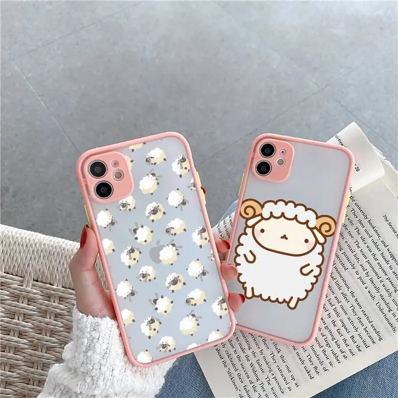 Cute sheep Phone Case For iPhone 12 11 Mini Pro XR XS Max 7 8 Plus X Matte transparent Pink Cover
Cute sheep Phone Case For iPhone 12 11 Mini Pro XR XS Max 7 8 Plus X Matte transparent Pink Cover