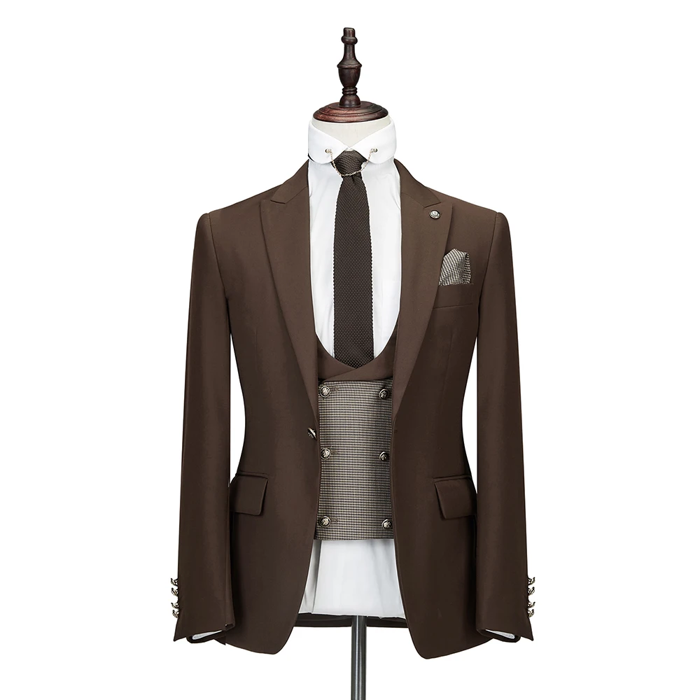 Новейшие мужские Стёганые пальто комплект из 3 предметов модный костюм Slim Fit, синего и коричневого цветов свадебное платье костюмы пиджак, б...
Новейшие мужские Стёганые пальто комплект из 3 предметов модный костюм Slim Fit, синего и коричневого цветов свадебное платье костюмы пиджак, б...