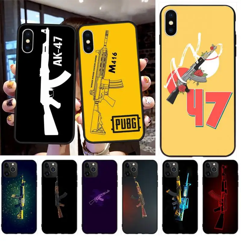 Cool gun M416 AK47 pattern TPU black Phone Case Cover Hull for iPhone 11 pro XS MAX 8 7 6 6S Plus X 5S SE 2020 XR case
Cool gun M416 AK47 pattern TPU black Phone Case Cover Hull for iPhone 11 pro XS MAX 8 7 6 6S Plus X 5S SE 2020 XR case