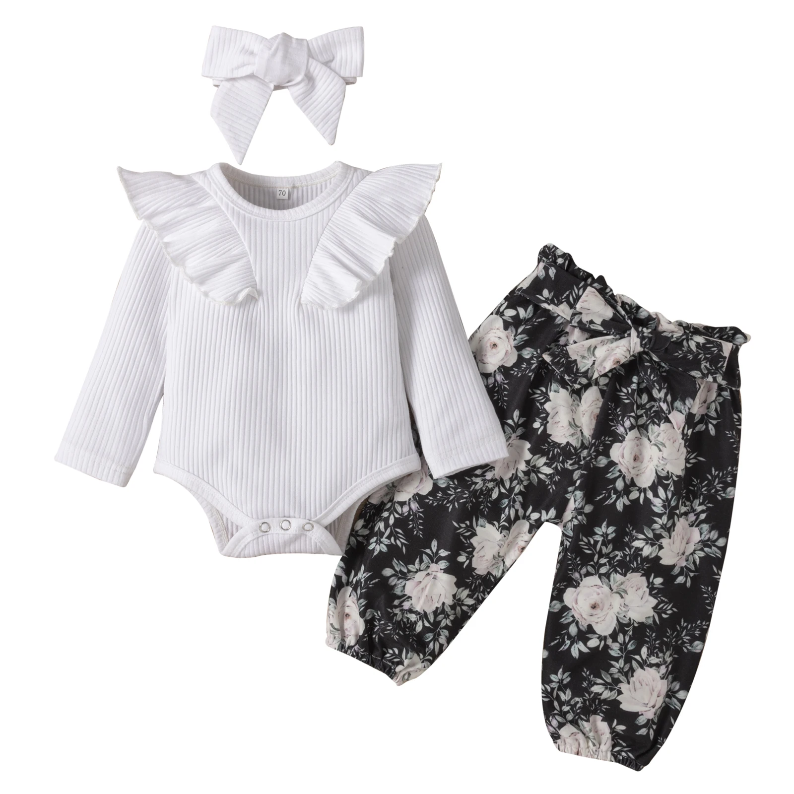 Костюм для маленьких девочек 2021 года, топы и брюки, новый однотонный комбинезон с длинным рукавом и длинные брюки с цветочным принтом и повя...
Костюм для маленьких девочек 2021 года, топы и брюки, новый однотонный комбинезон с длинным рукавом и длинные брюки с цветочным принтом и повя...