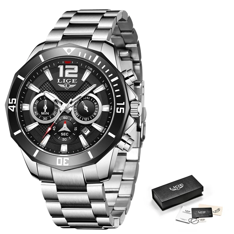 2021 LIGE New Mens Watches Top Brand Luxury Fashion Quartz Clock Male All Steel Watch For Men Date Waterproof Sports Chronograph
2021 LIGE New Mens Watches Top Brand Luxury Fashion Quartz Clock Male All Steel Watch For Men Date Waterproof Sports Chronograph