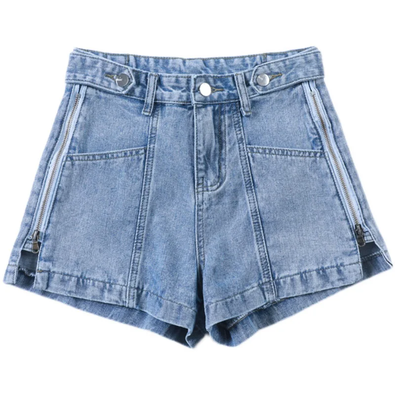 2021New Summer High Waist Denim Shorts For Women Korean Vintage Zipper Letter Jeans Women Wide Leg Casual Shorts FC1123
2021New Summer High Waist Denim Shorts For Women Korean Vintage Zipper Letter Jeans Women Wide Leg Casual Shorts FC1123