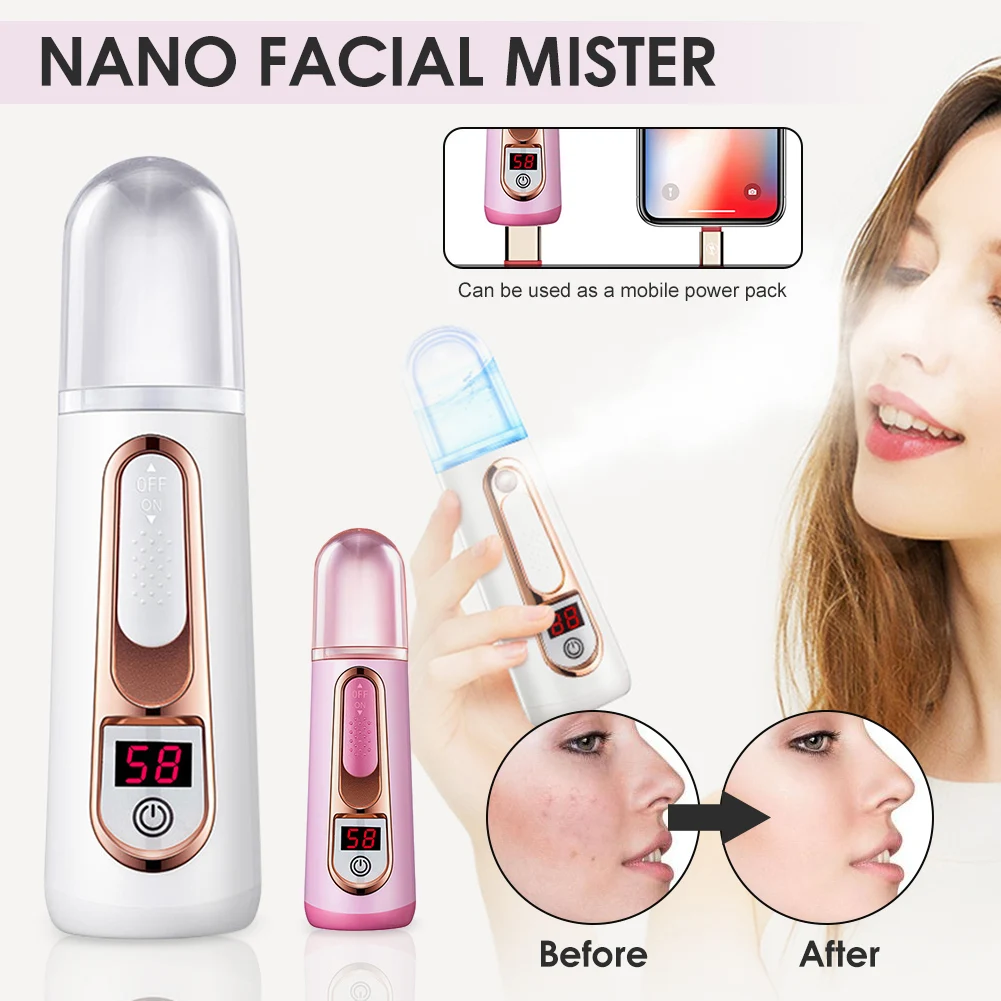 Facial Mister Rechargeable Facial Sprayer Moisturizing Hydrating Skin Steamer Moisturize Your Skin Deeply Facial Skin Care Tool
Facial Mister Rechargeable Facial Sprayer Moisturizing Hydrating Skin Steamer Moisturize Your Skin Deeply Facial Skin Care Tool