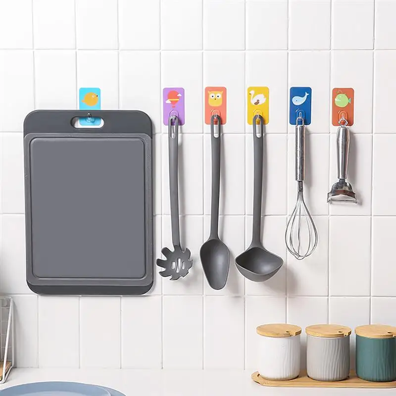 10Pcs Cartoon Adhesive Hooks Wall-mounted Kitchen Traceless Wall Hook for Bedroom Living Room Toilet
10Pcs Cartoon Adhesive Hooks Wall-mounted Kitchen Traceless Wall Hook for Bedroom Living Room Toilet