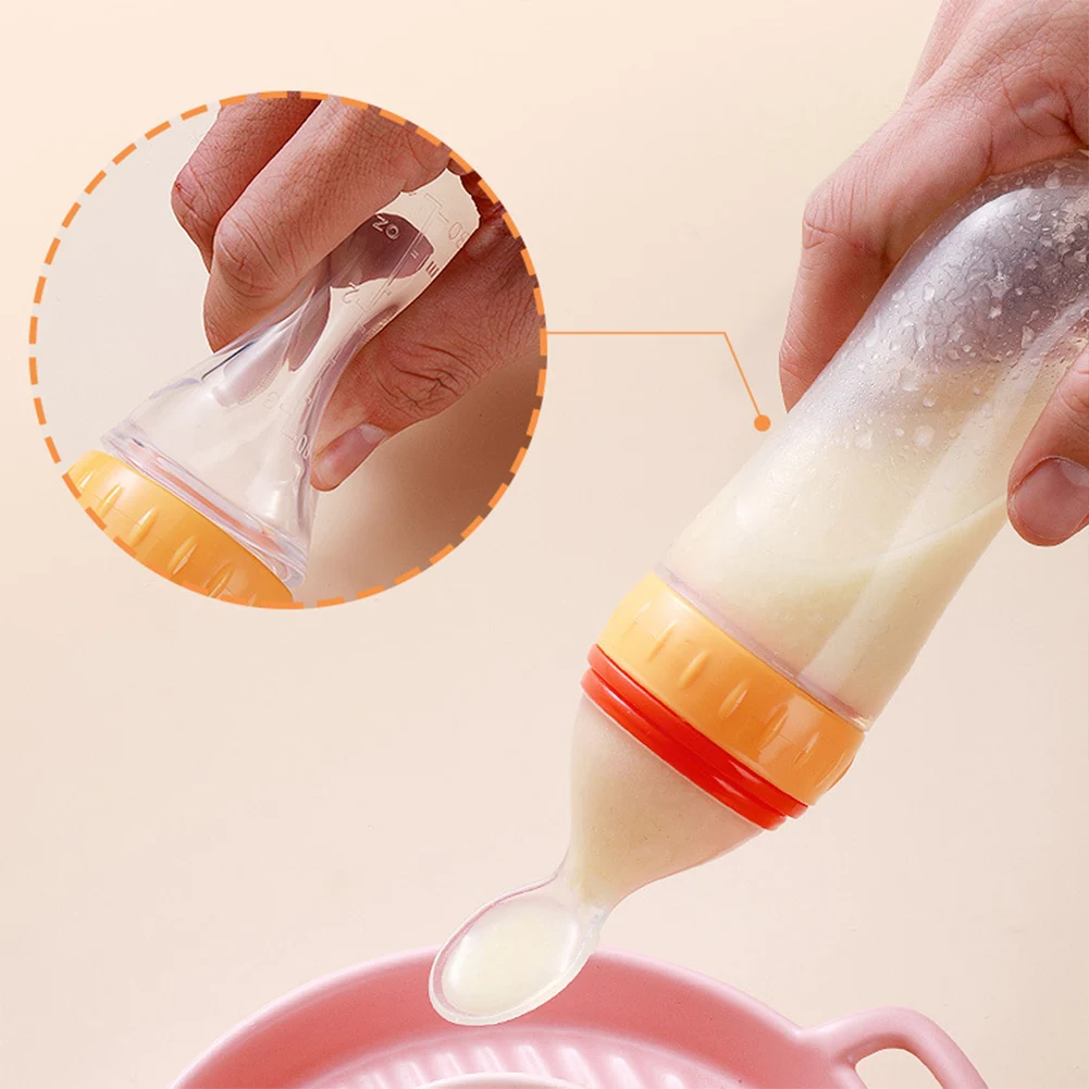 Baby Cereal Bottle Food Feeder Squeeze Bottle with Dust Cover Feeding Spoon and Bowl Training Feeder Food Supplement
Baby Cereal Bottle Food Feeder Squeeze Bottle with Dust Cover Feeding Spoon and Bowl Training Feeder Food Supplement