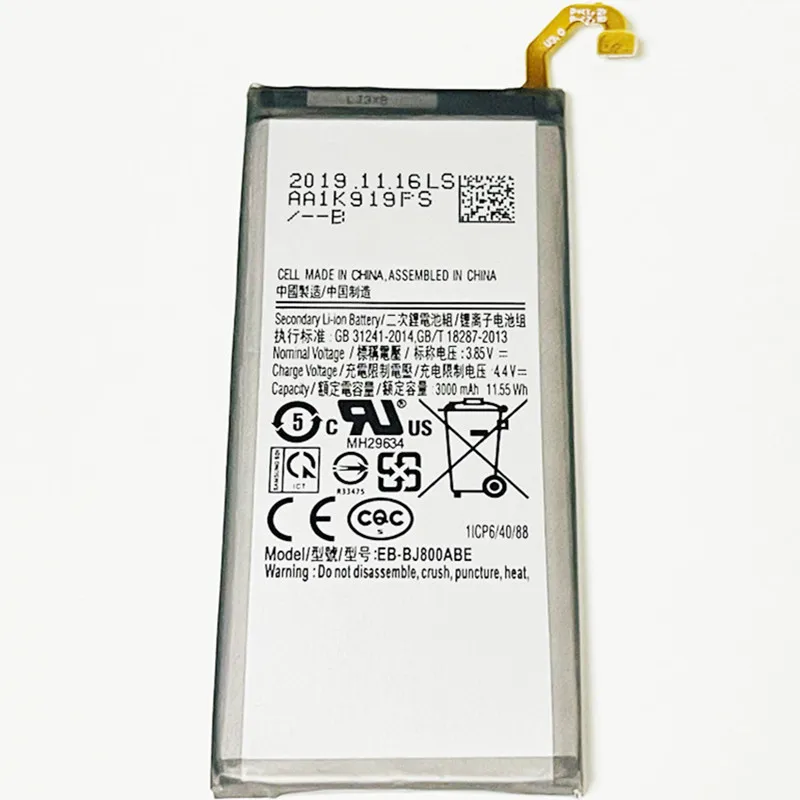 3 85 V 3000 мА/ч EB BJ800ABE для A6 2018 Duos A600F/DS A600FN/DS A600G/DS A600GN/DS A600A/DS A600 Батарея|Аккумуляторы