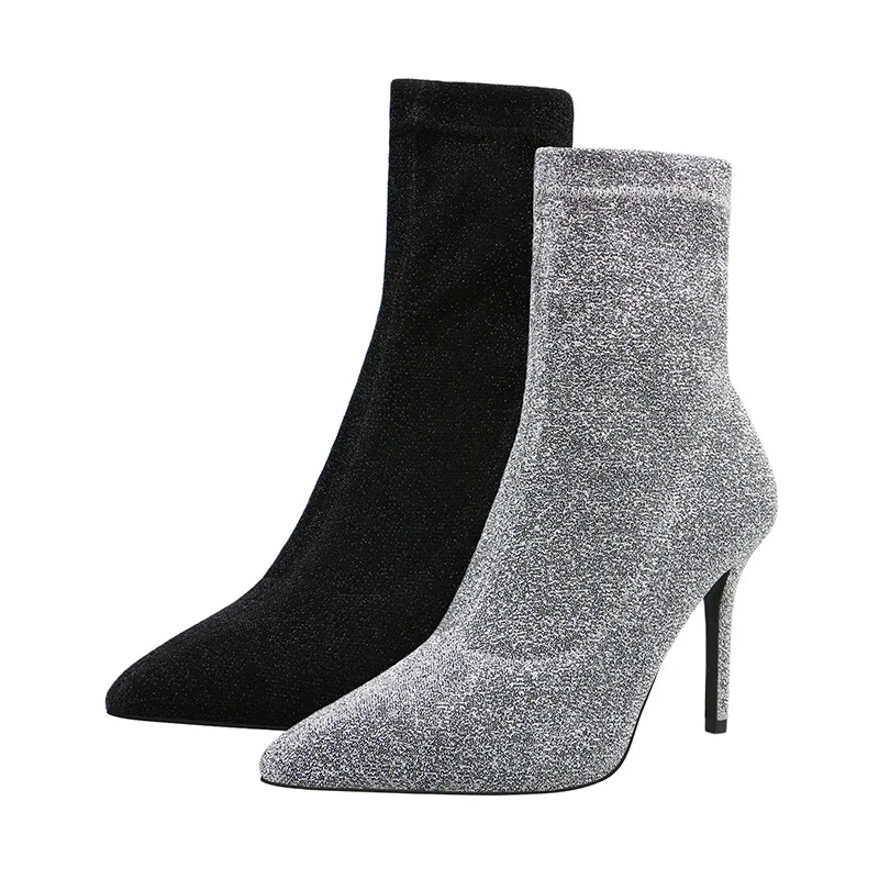 autumn and winter new pointed thin heeled boots women's net red night club high heeled shoes elastic boots women's Boots
autumn and winter new pointed thin heeled boots women's net red night club high heeled shoes elastic boots women's Boots