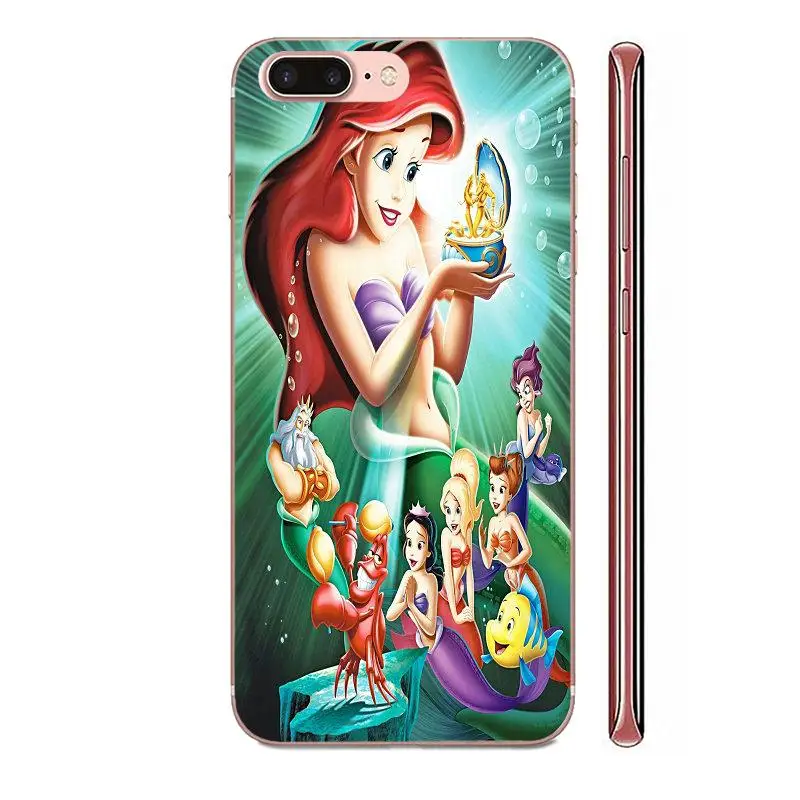 Милые чехлы для телефонов защита маленькой Русалочки Ариэль Galaxy Grand A3 A5 A7 A8 A9 A9S On5