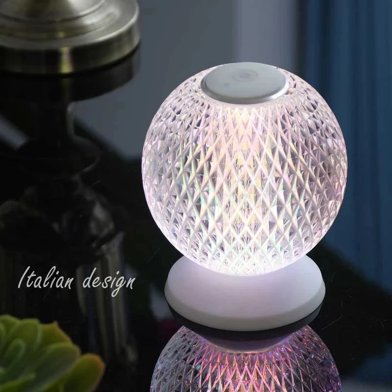Acrylic Crystal Ball Lamp Rechargeable Table Lamp Atmosphere Night Light Bar Living Room Bedroom Bedside Three Color LED Lamps
Acrylic Crystal Ball Lamp Rechargeable Table Lamp Atmosphere Night Light Bar Living Room Bedroom Bedside Three Color LED Lamps