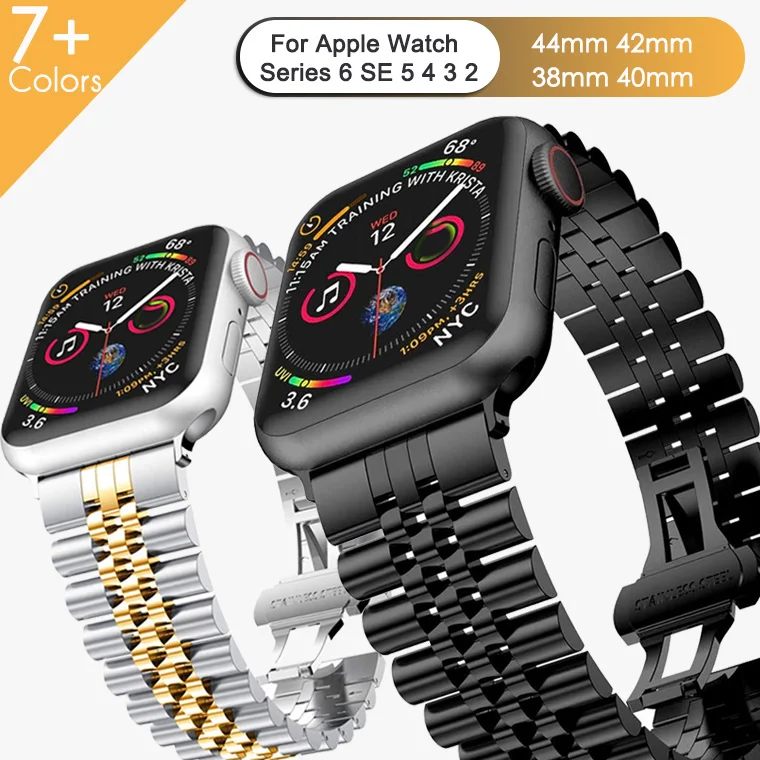 Stainless Steel Strap For Apple Watch Band 6 SE 5 4 3 40mm 44mm metal 38mm 42mm Replacement Bracelet Sport Band for iWatch 6 5 3
Stainless Steel Strap For Apple Watch Band 6 SE 5 4 3 40mm 44mm metal 38mm 42mm Replacement Bracelet Sport Band for iWatch 6 5 3
