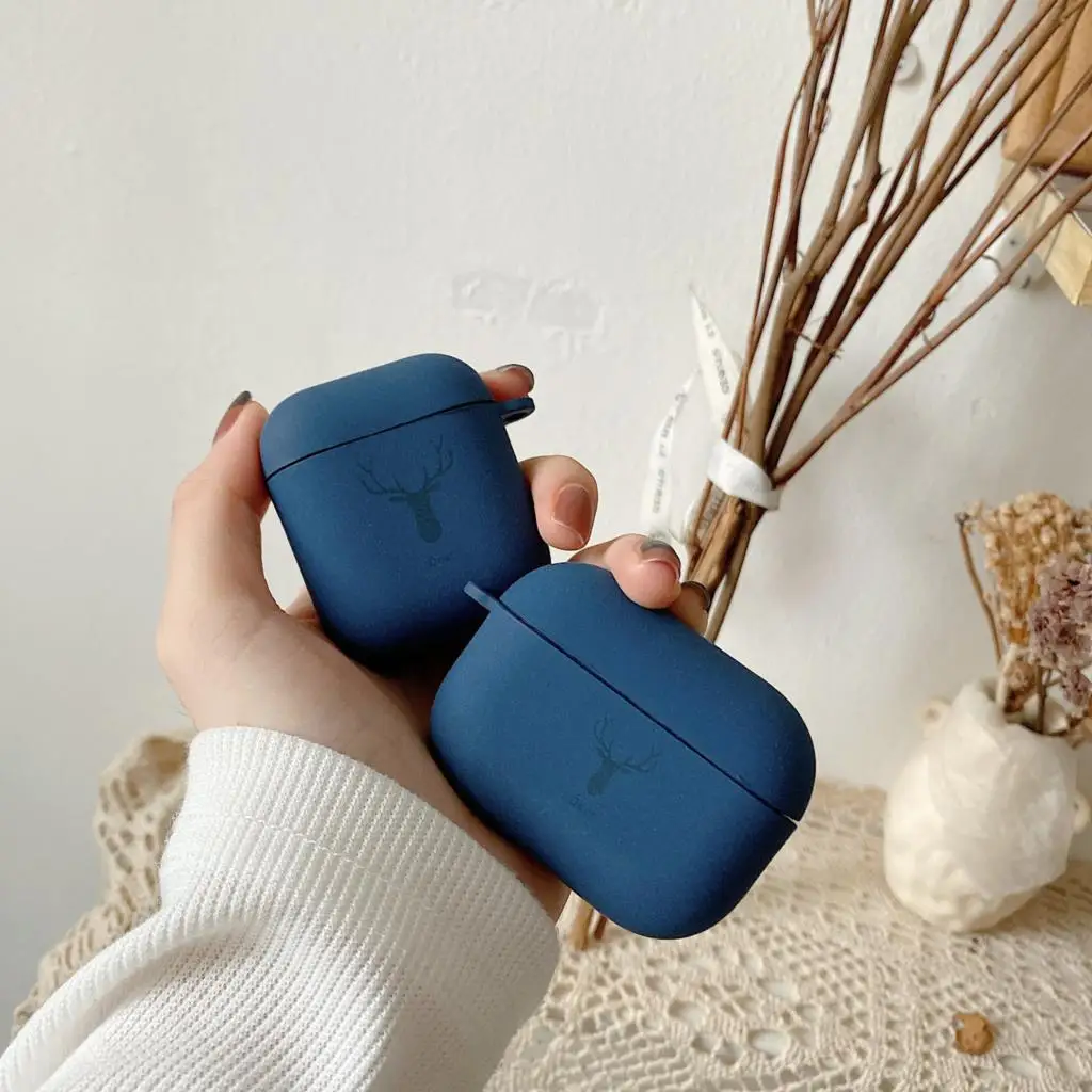 Earphone Case For AirPods 2 Pro Blue Soft TPU Deer Pattern Matte Headphone Protective Cover for AirPod 1 3 Christmas Gift Supply
Earphone Case For AirPods 2 Pro Blue Soft TPU Deer Pattern Matte Headphone Protective Cover for AirPod 1 3 Christmas Gift Supply