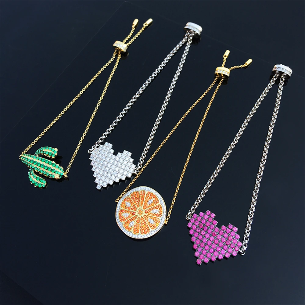 s925 sterling silver new cactus bracelet female lemon orange orange mosaic heart bracelet light luxury girl jewelry gift wedding
s925 sterling silver new cactus bracelet female lemon orange orange mosaic heart bracelet light luxury girl jewelry gift wedding