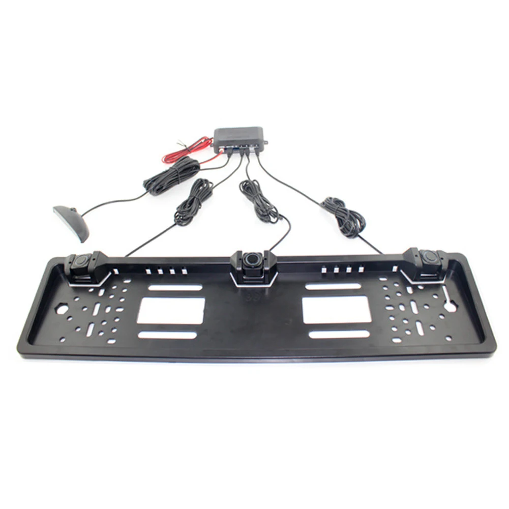 Reversing Radar Led Monitor Backlight Parking Sensor No Drill Car Accessories Detector Easy Install Auto Alarm Backup Parktronic |