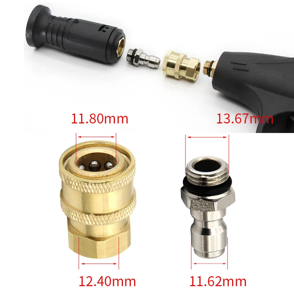200 PSI 1/4" Garden Water Hose Quick No-Leak Connector Fit Brass Male Female Connect Fitting For Garden Hose Quick Connectors
200 PSI 1/4" Garden Water Hose Quick No-Leak Connector Fit Brass Male Female Connect Fitting For Garden Hose Quick Connectors