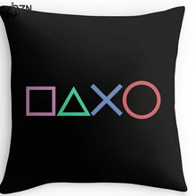 Hot Sale Luxury Print After Playstation Buttons Funny Vintage Style Square Pillow Throw Pillow Cover