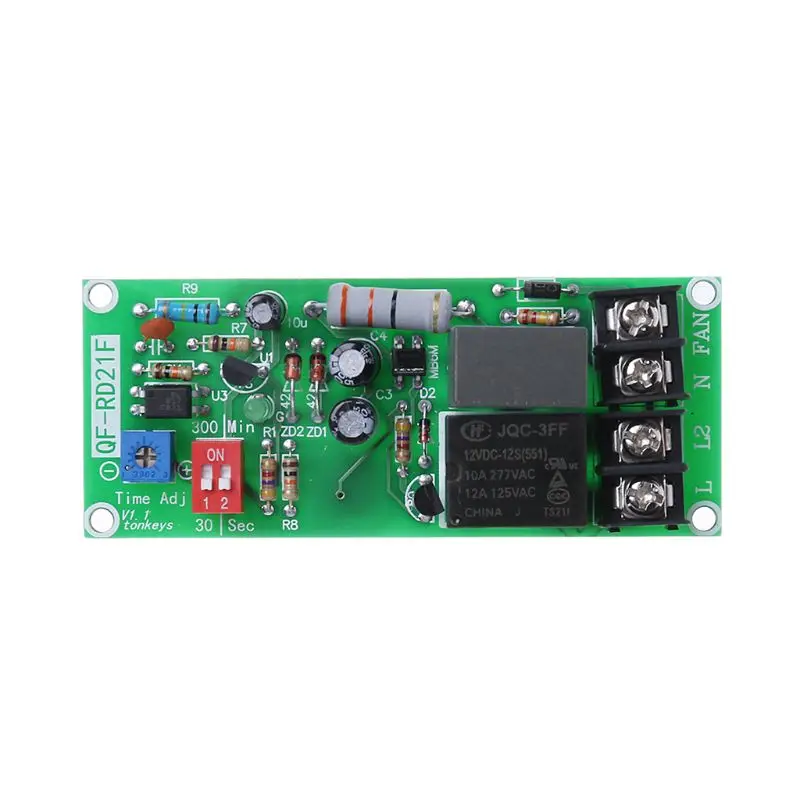 AC100V-220V Регулируемый Модуль реле управления таймером выключение плата переключателя задержки для вытяжного вентилятора
AC100V-220V Регулируемый Модуль реле управления таймером выключение плата переключателя задержки для вытяжного вентилятора