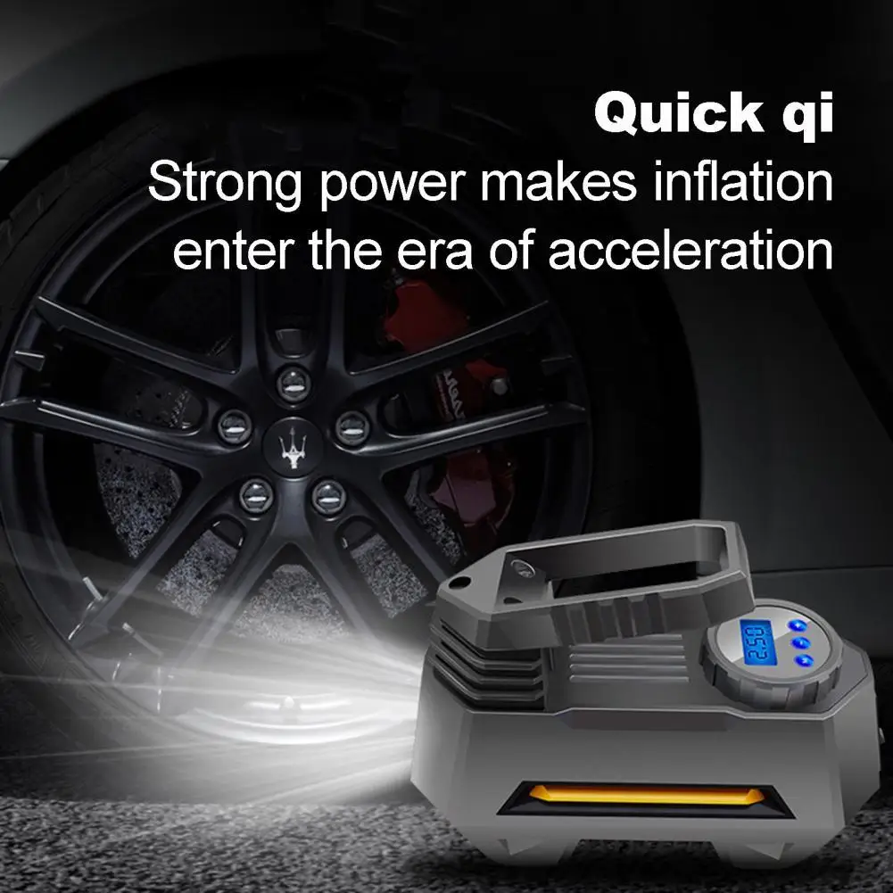 12V 120W Air Compressor High Quality Effortless Digital Display Car Air Pump Tire Air Pump with LED for Car
12V 120W Air Compressor High Quality Effortless Digital Display Car Air Pump Tire Air Pump with LED for Car
