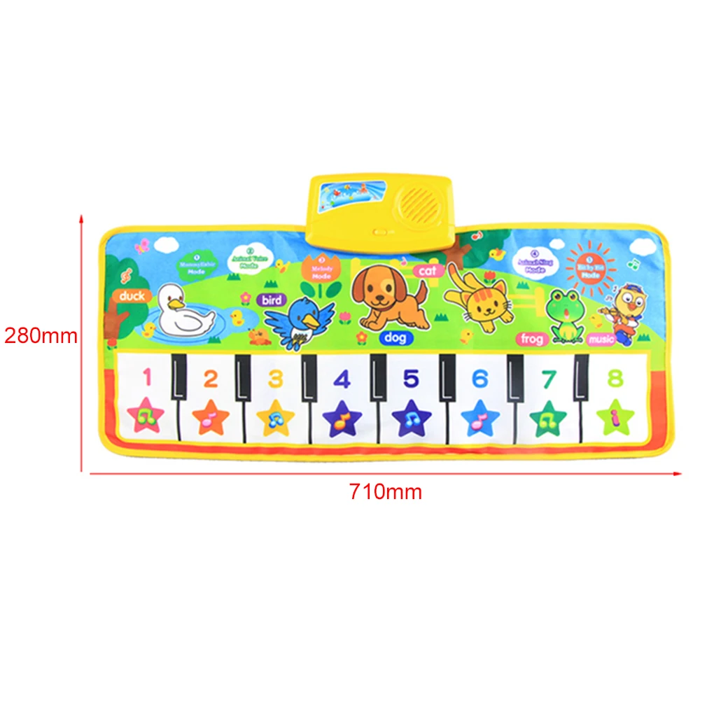 OCDAY 71X28cm Baby English Musical Piano Music Carpet Baby Kids Play Mat Blanket Educational Electronic Baby Toys Gift 
OCDAY 71X28cm Baby English Musical Piano Music Carpet Baby Kids Play Mat Blanket Educational Electronic Baby Toys Gift