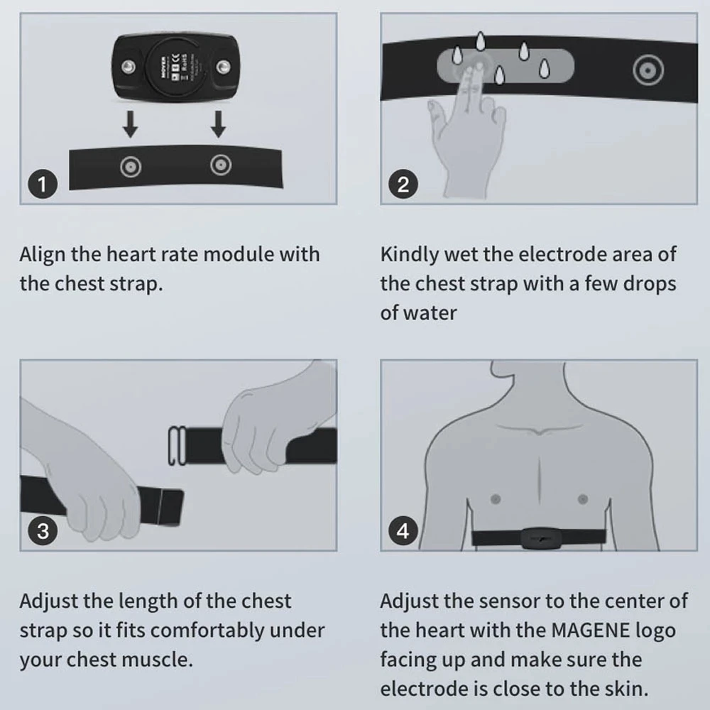 H64 Heart Rate Sensor Dual Mode ANT+ & Bluetooth With Chest Strap Cycling Computer Bike Garmin Wahoo Sports Monitor
H64 Heart Rate Sensor Dual Mode ANT+ & Bluetooth With Chest Strap Cycling Computer Bike Garmin Wahoo Sports Monitor