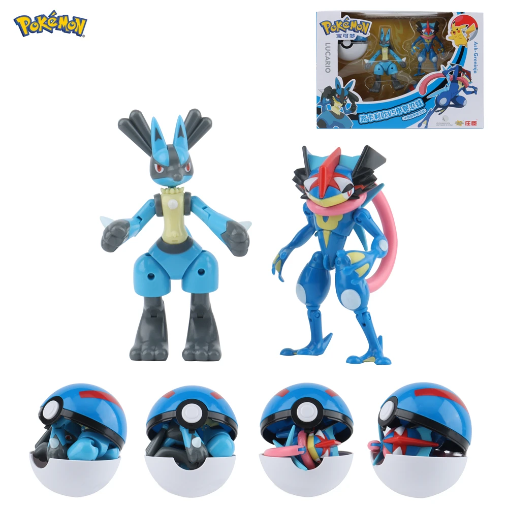 Pokemon Ball Deformation Action Figures Set Anime Toy Transformation Lunala Greninja Model Gift Toys For Childrens
Pokemon Ball Deformation Action Figures Set Anime Toy Transformation Lunala Greninja Model Gift Toys For Childrens